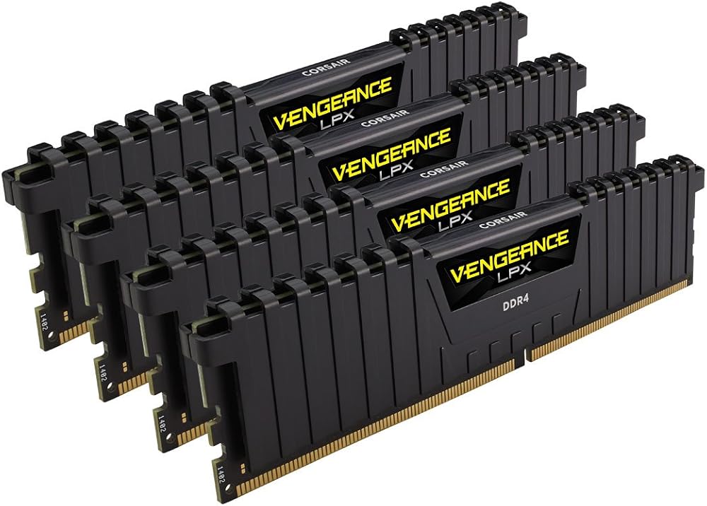 Corsair Vengeance LPX 16GB (4x4GB) DDR4 2666 MHz C16 XMP 2.0 Memory Kit