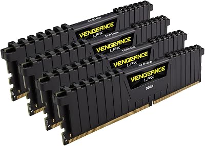 Corsair Vengeance LPX 16GB (4x4GB) DDR4 2666 MHz C16 XMP 2.0 Memory Kit