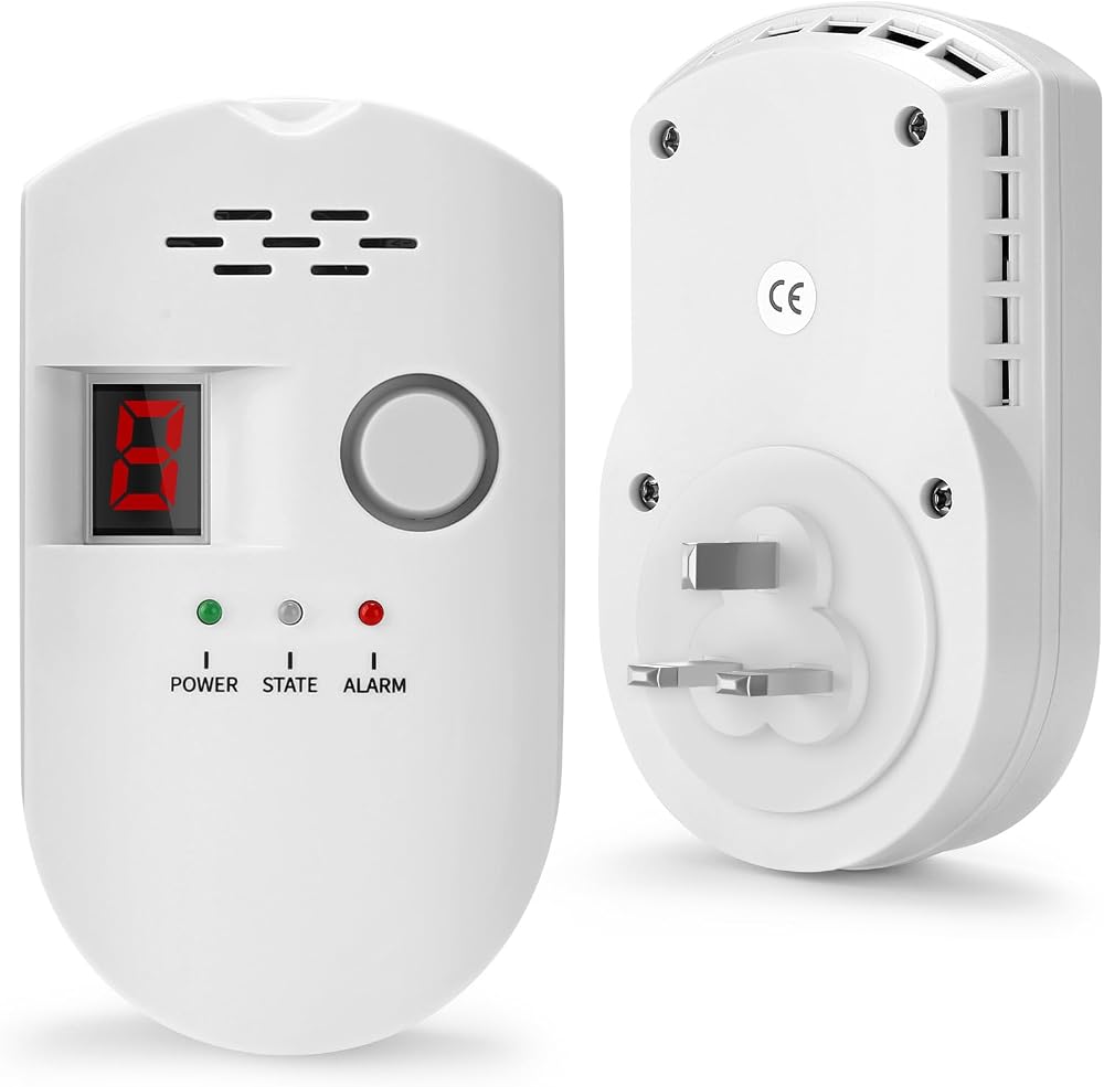 HSTMYFS Natural Gas Detector Plug-in Combustible Gas Alarm 85dB