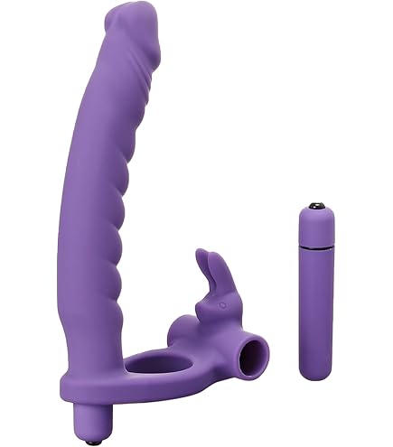 purple penetrator sex toy Fcr Silicone Double Pene Rabbit Purple main image 1