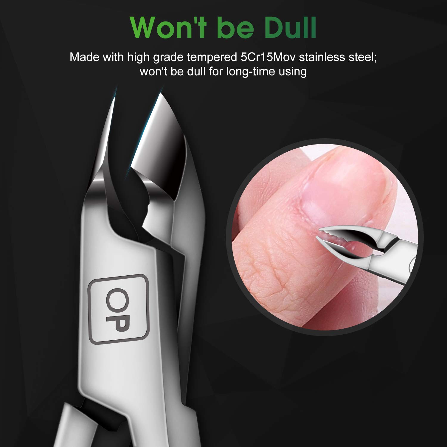 Cuticle Trimmer Cuticle Nippers Clippers Stainless Steel Hangnail Remover Extremely Sharp Cutter Pedicure Manicure Tool, opove X7 Rainbow Gradient: Home Improvement