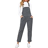 LookbookStore Womens Overalls Corduroy Bib Adjustable Straps Fashion Jumpsuit Overall for Women with Pocket