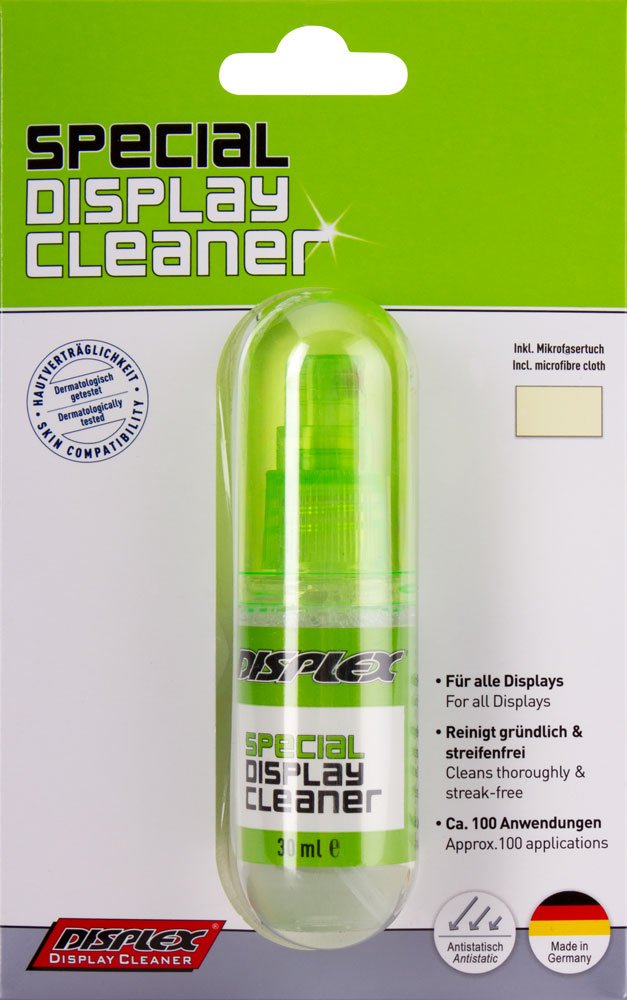 Displex Display Cleaner with Microfibre Cloth