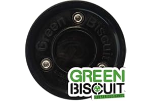 Green Biscuit Original Hockey Training Puck - for Passing, Toe-drags, and Stick Handling (Color Choice)