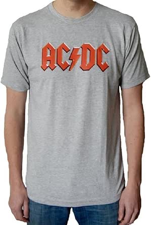 Amazon.com: AC/DC Logo Mens Grey Heather T-Shirt XXL: Clothing