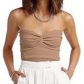 EFAN Womens Tube Tops Summer Outfits Cute Crop Tops 2026 Beach Vacation Spring Fashion Y2K Strapless Sleeveless Clothes