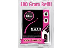 GOWWIM Hair Fibers Hair Building Fibers 100% Undetectable Hair Fuller Thicker For Thinning Hair,Hair Sparse Cover Wig 100g/3.5oz (darkbrown)…