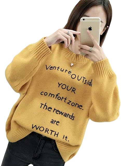 Amazon Aisaidunレディース 春 秋 ニット アウター ニット セーター レディース ニット セーター カットソー 無地 おしゃれ セーター セーター 通販