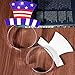 TINKSKY 4th of July Headband Patriotic Star Boppers American Flag Headbands Independence Day Party Accessories,Pack of 12