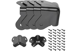 Generic 16 Pcs Speaker Cabinet Corners Protector 46x46x30mm Metal Stackable Guard Wrap Angle Case Edge Box Protection with 32