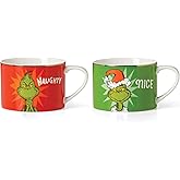 Lenox 894171 Merry Grinchmas Naughty & Nice Mugs