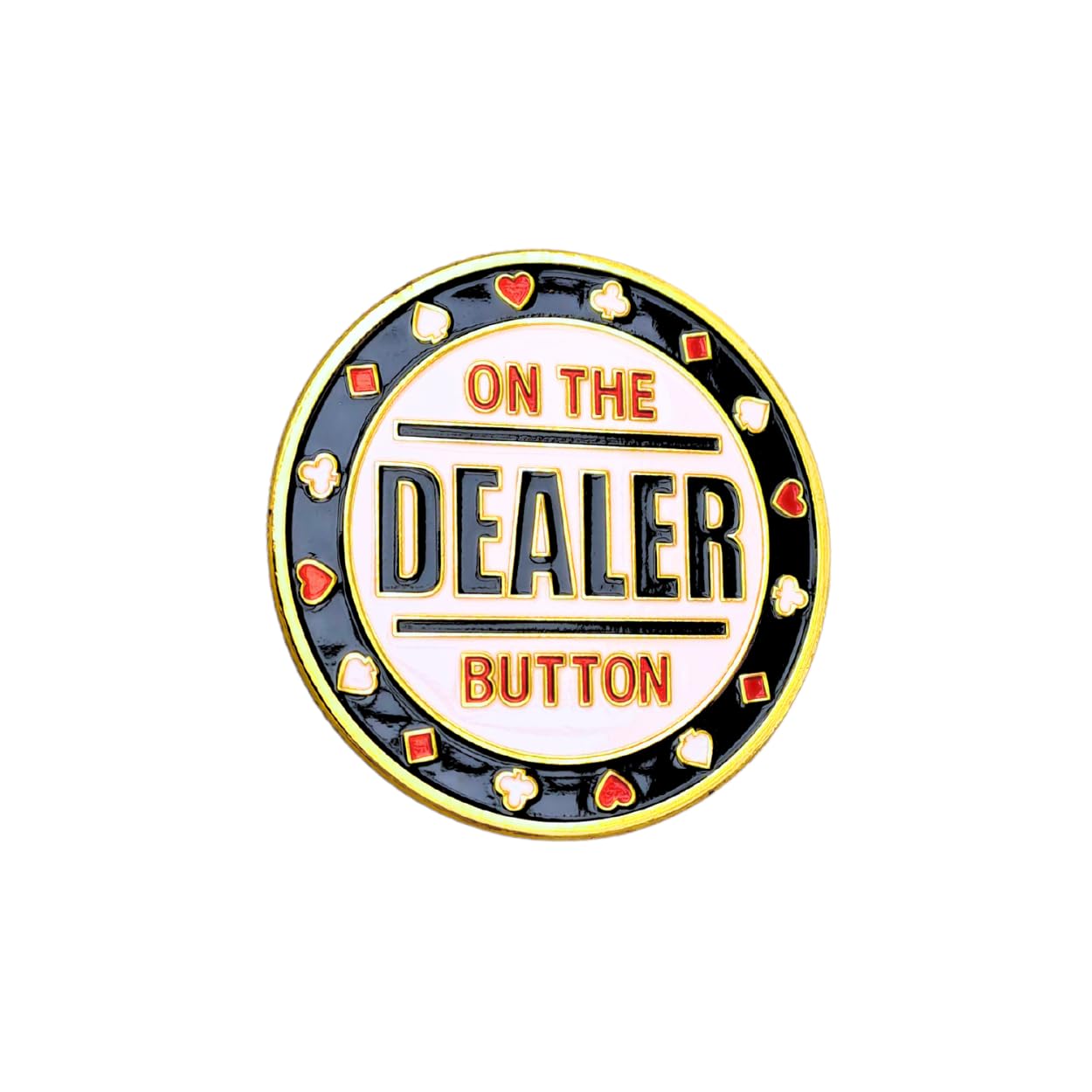 Poker Card-Guard | 30g Gold Card Protector Chip | 9 Designs To Choose From | Poker Weight That Keeps Your Cards Safe | Plastic Protector Case Included (On The Dealer Button)