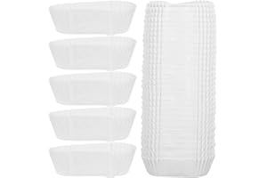 KOCKSHION 1000Pcs Oval Disposable Baking Cups Grease Proof Paper Pastry Cups for Muffins and Cupcakes