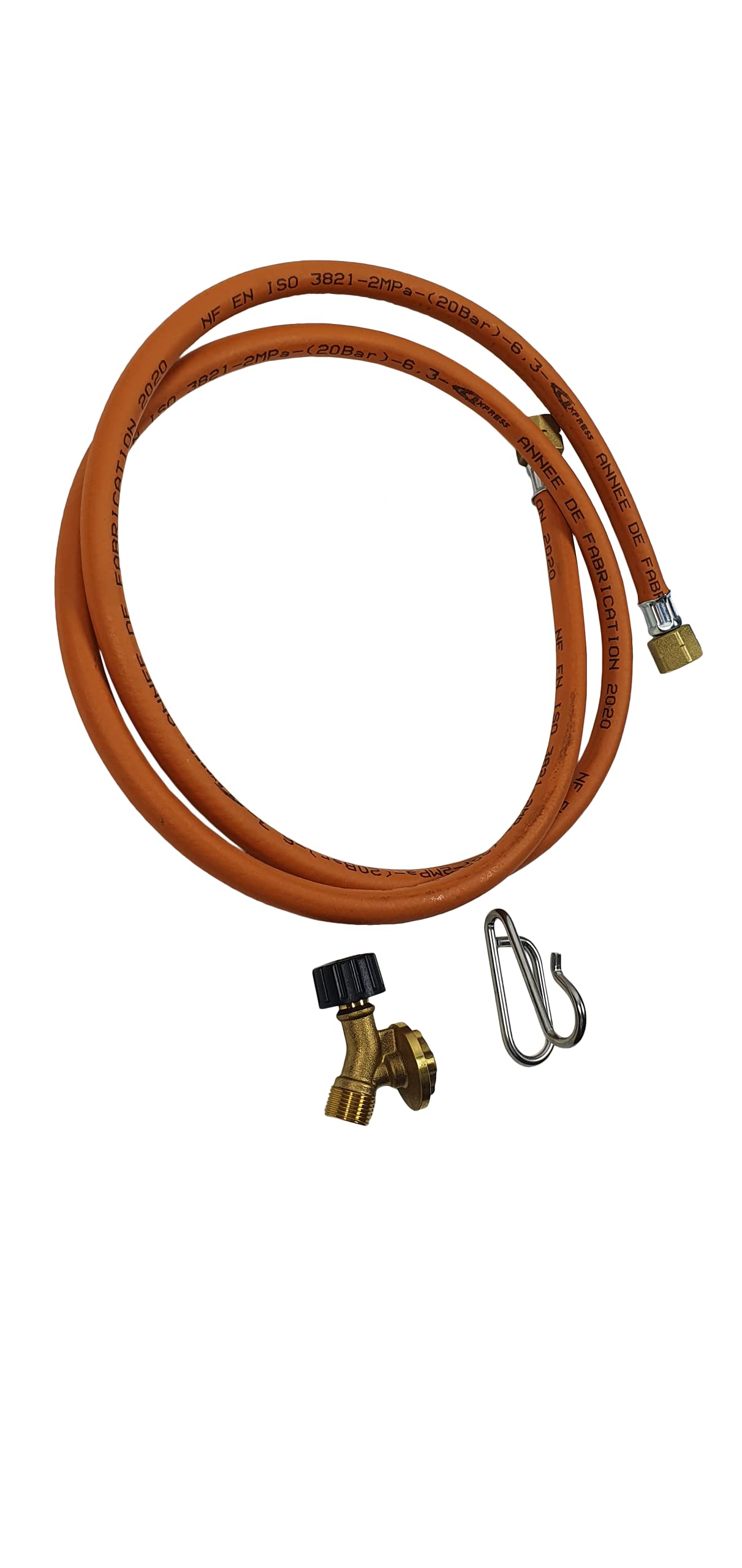 EXPRESS 16411 Accessory Soldering Lamp - Waterproof Blow Torch - Parts - Cartridge Adapter Kit for Weeder - Consisting of a 1.5 m Hose + 1 Tap