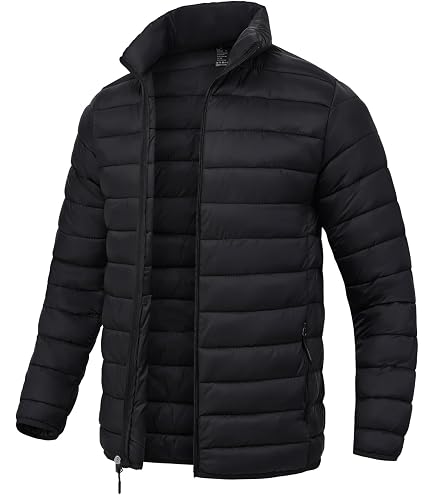 Amazon.com: QOAAIE Men's Thermal Thicken Stand Collar Jackets Long