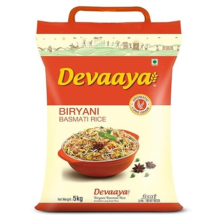Devaaya Biryani Basmati Rice, 5 kg