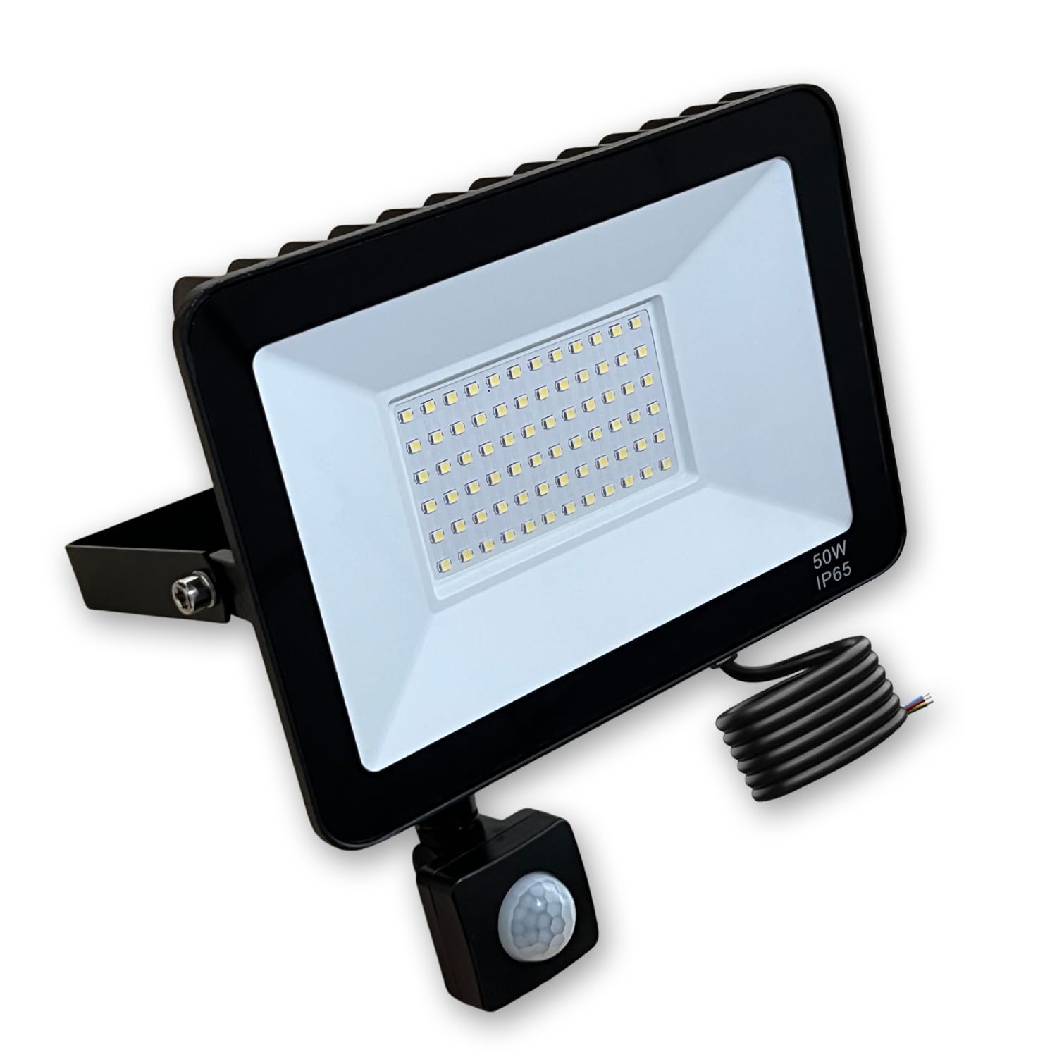 POWERSTAR ELECTRICALS Motion Sensor Outdoor Security Light 30W 50W 100W 2700 4500 9000 Lumin LED Floodlights with PIR Sensor IP65 Waterproof Garden, Backyard, Garage, Doorways (50)