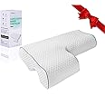 EMOSEONY Couples Pillow,Cuddle Pillow for Couples,Memory Foam Anti Pressure Arm Pillow for Adults,Arched Cuddle Cervical Pill