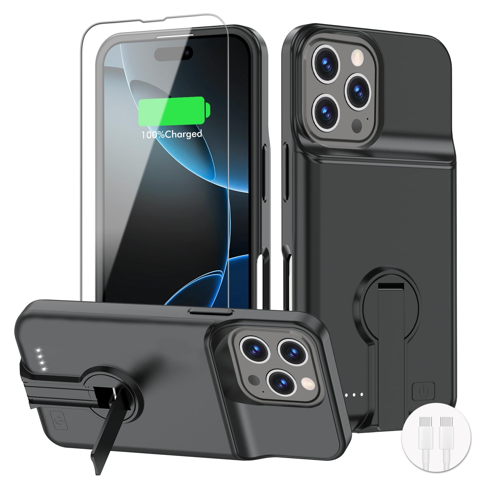 BOPPS Battery Case for iPhone 16 Pro with Invisible