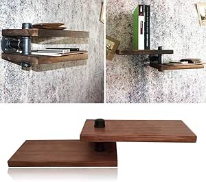De Pared Estante de Libro, Flotante Madera Almacenamiento Estanterías