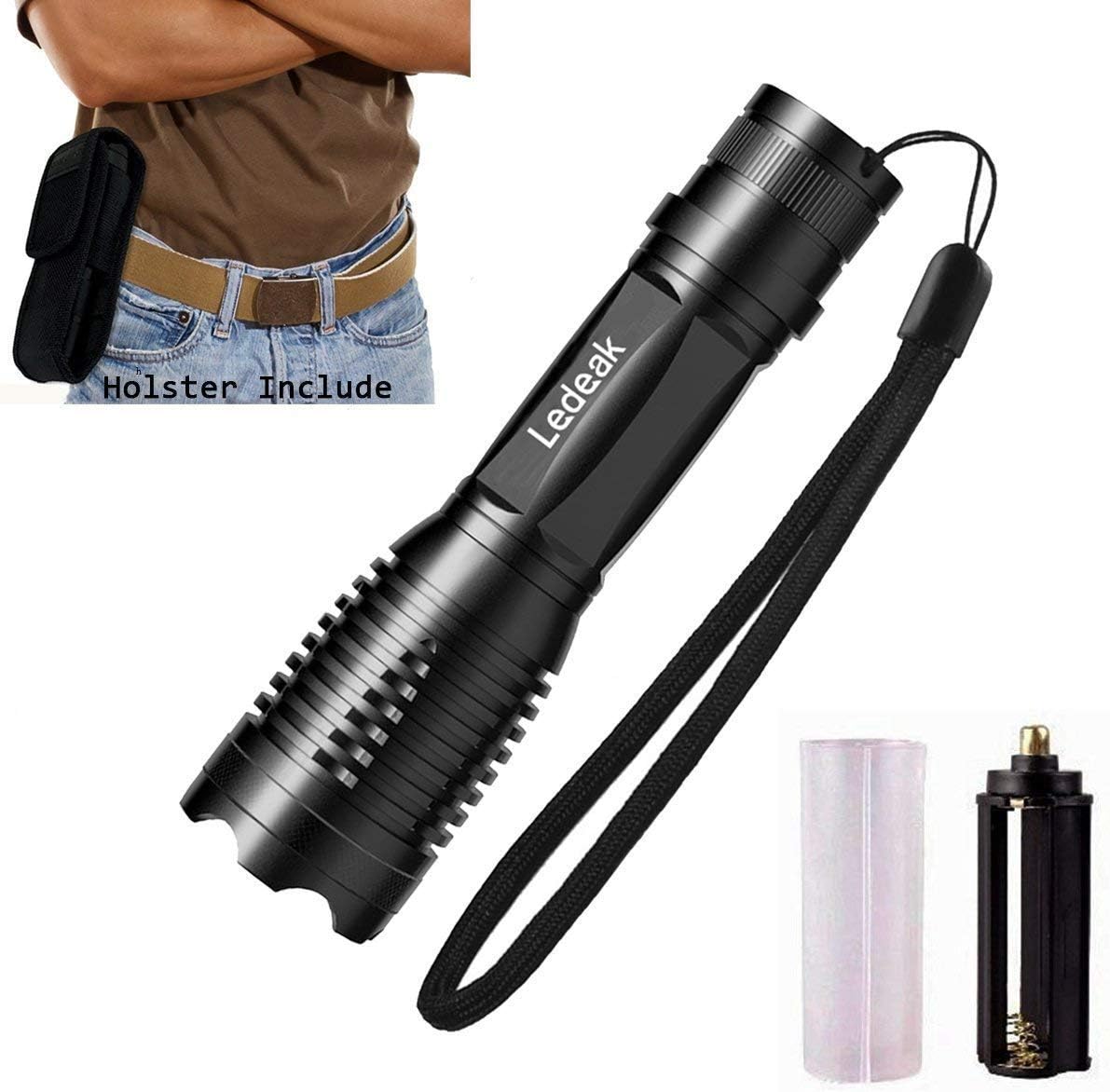 Ledeak LED Tactical Torch,1200 Lumens CREE XML2 LED Super Bright