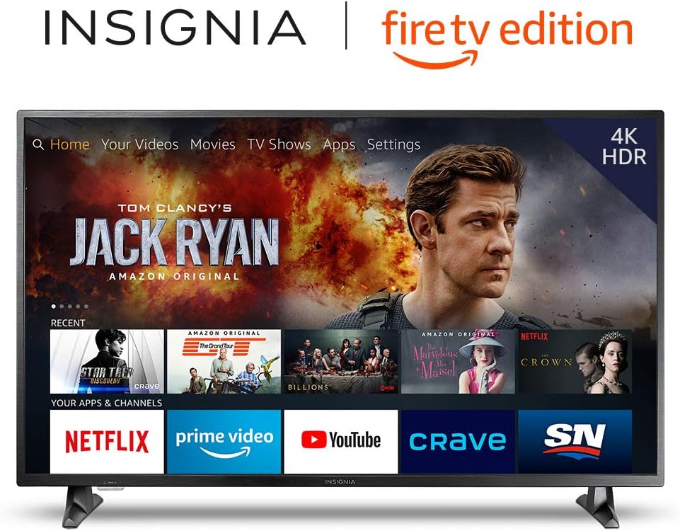 Insignia 50inch 4K Ultra HD Smart LED TV with HDR Fire TV Edition