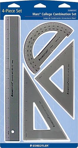 Triangle Ruler Parts Compass Replacement Parts SNT (2810) 4 Piece Set Triangle Protractor ...