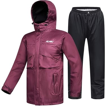 Ensemble Veste + Pantalon De Moto Homme - Imperméable, Réfléchissant - Blouson Protection Coupe-vent - Taille B/L - 6