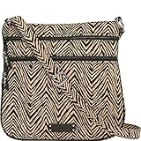 Vera Bradley Women's Triple Zip Hipster Zebra Cross Body