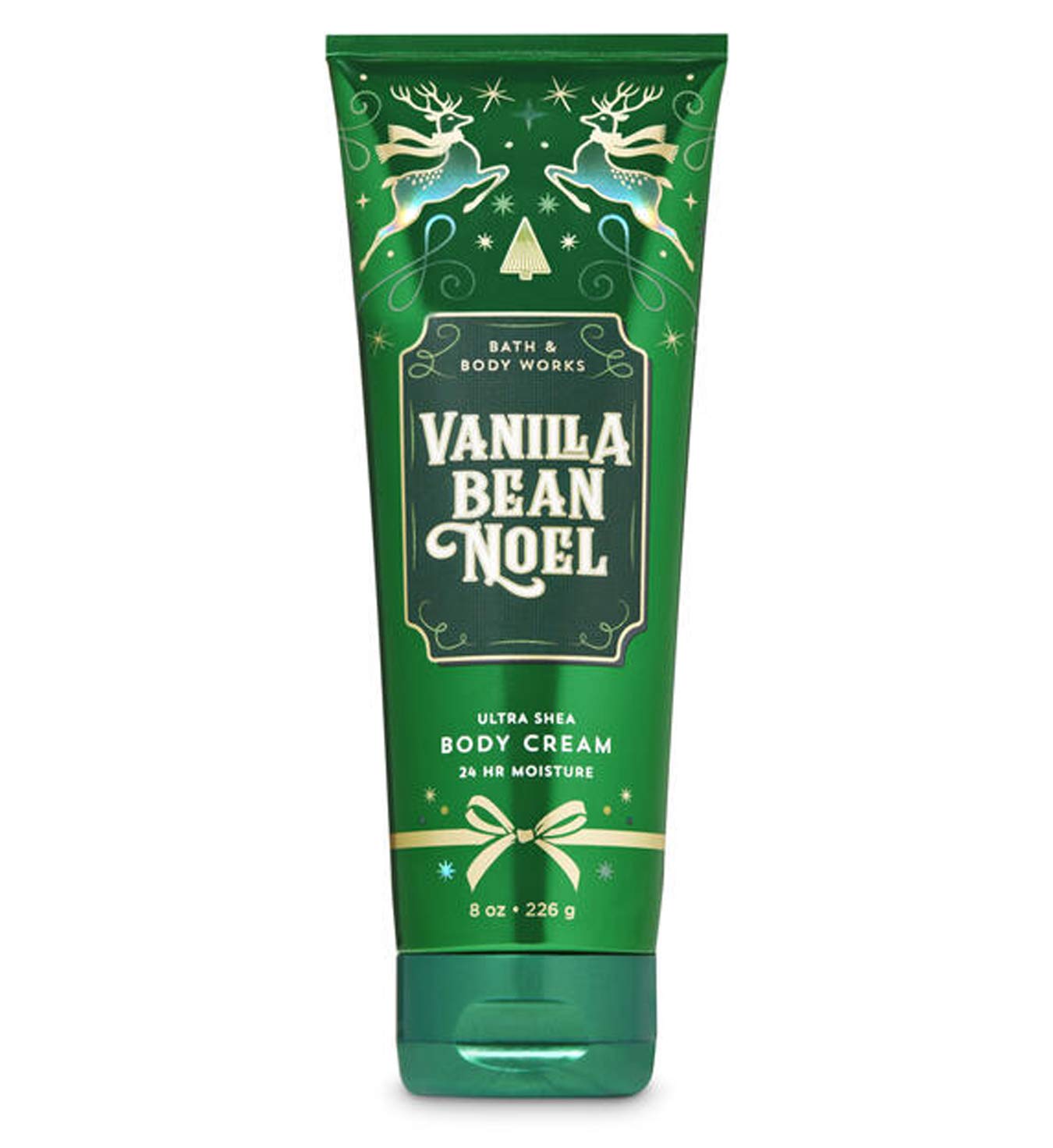 Bath & Body Works Vanilla Bean Noel 2019 Edition Ultra Shea Body Cream 24hr Moisture 8 oz / 226 g : Beauty