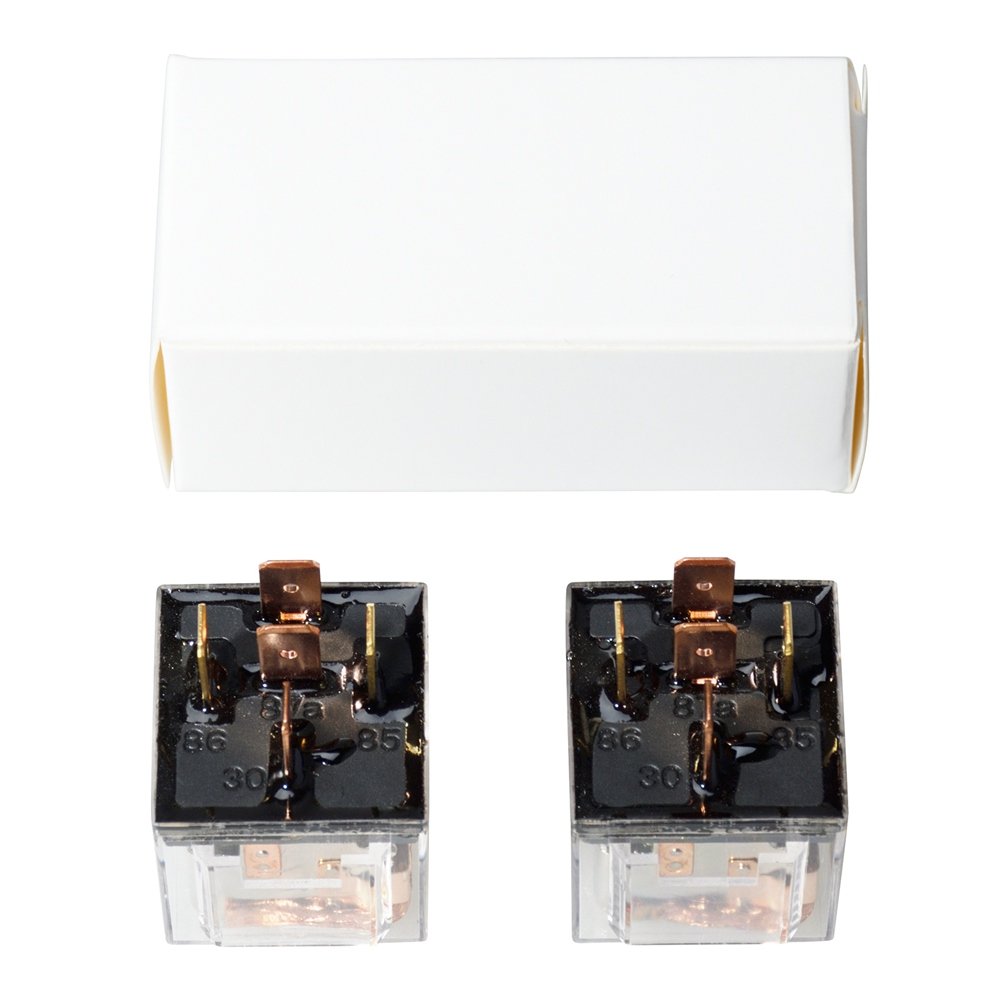 Ehdis DC 12V 60A 1NO SPDT 5 Pin Relay Car Heavy Duty Split Charge Waterproof Transparent Case, Pack of 5