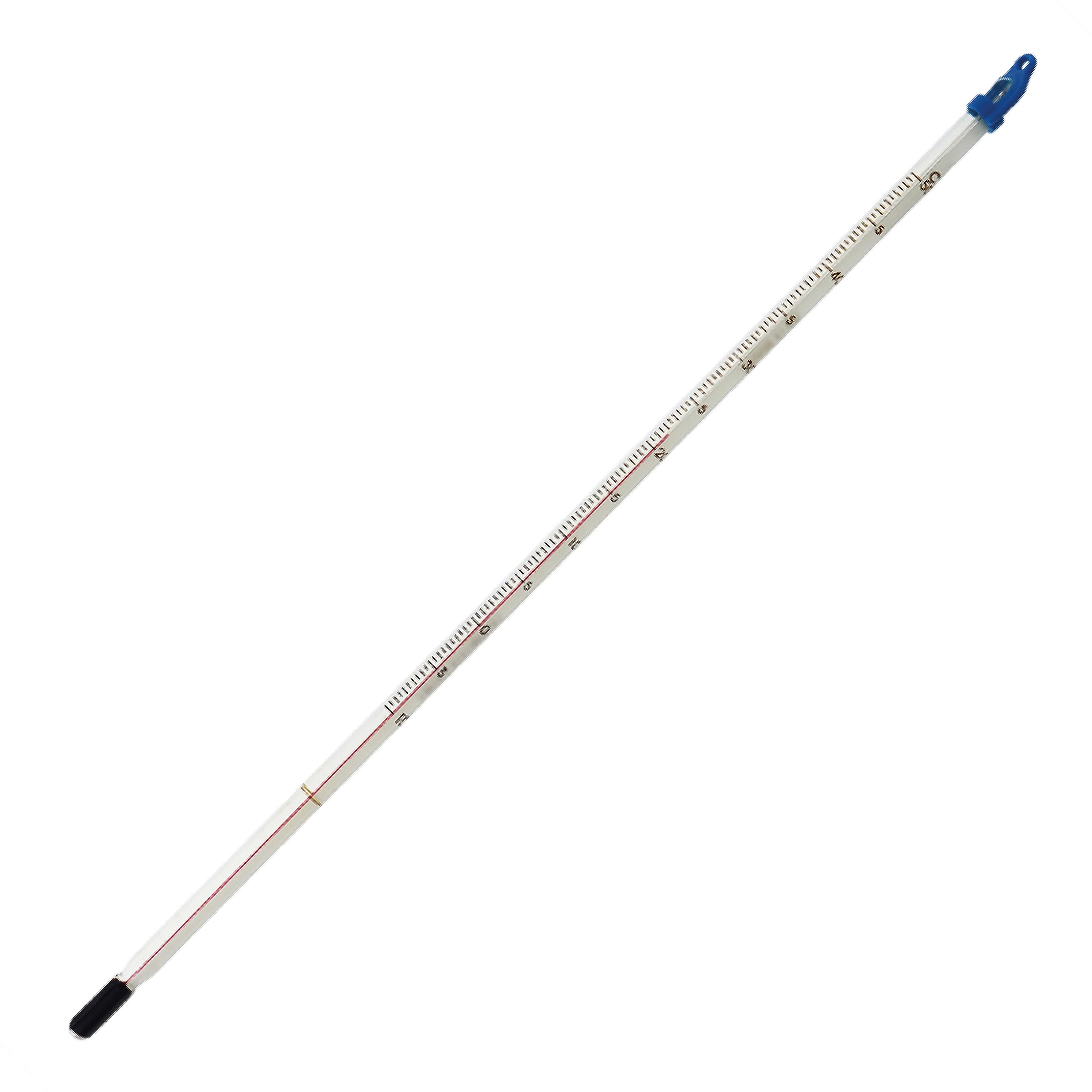 Glass Thermometer -10 to +50C 300 mm for Measuring Water Liquid Home Brew Wine and Beer or for Laboratory Lab Scientific Use