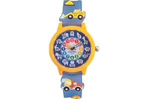 PRESCHOOL COLLECTION Animal Preschool Watch - Quality Teaching Time Analog Watch with 3D Band, Animals, Colors and Numbers for Children, Kids, Boys, Girls