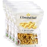 4 pack, L'Oro del Sud Pasta Cavatappi Corkskrew Non GMO, Vegan, Kosher Certified, and Imported From Italy, Premium Quality Pr