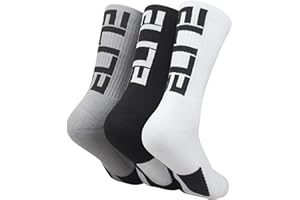 Pawdoer Boys Elite Basketball Crew Socks for Girls Youth Kids, Cushion Performance Athletic Basketball Socks