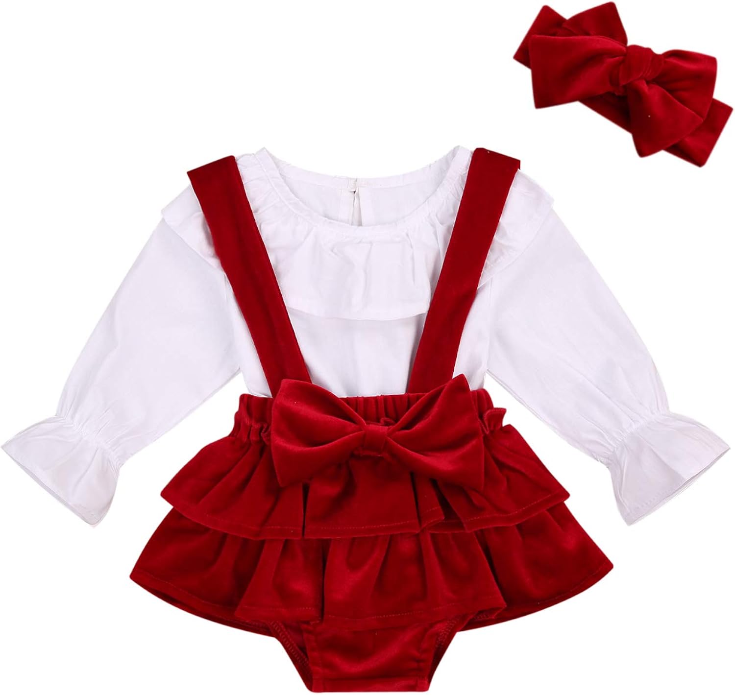 ruffle girl christmas outfits