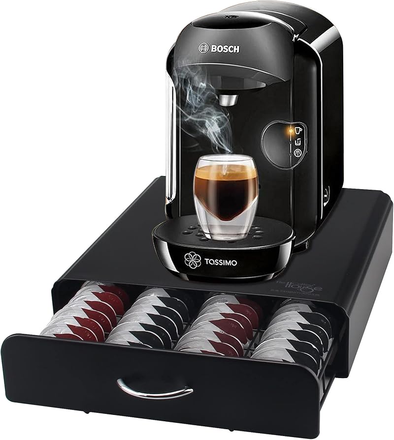 Ever Rich 64 Pcs Coffee Pod Holder for Tassimo Compatible Drawer