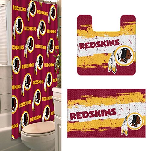 Northwest Company 8791822478 Washington Redskins Bath Set - 15 Pc.