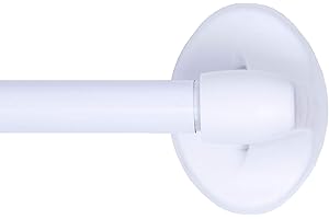 Kenney 5/8" Magnetic Curtain Rod, 16-28", White