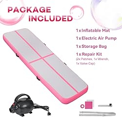 KIKILIVE Inflatable Gymnastics Tumbling Mat 16ft