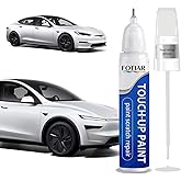 Pearl White PPSW Touch up Paint for Tesla-Exact Match Scratch Repair Kit 2-In-1 Premium Car Paint Pen for Chips & Nicks