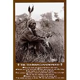 Studio B Laminated Ten Indian Commandments Native American Poster 24x36 inches