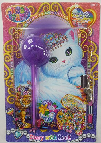 Lisa frank fancy feast kitty diary with lock and key