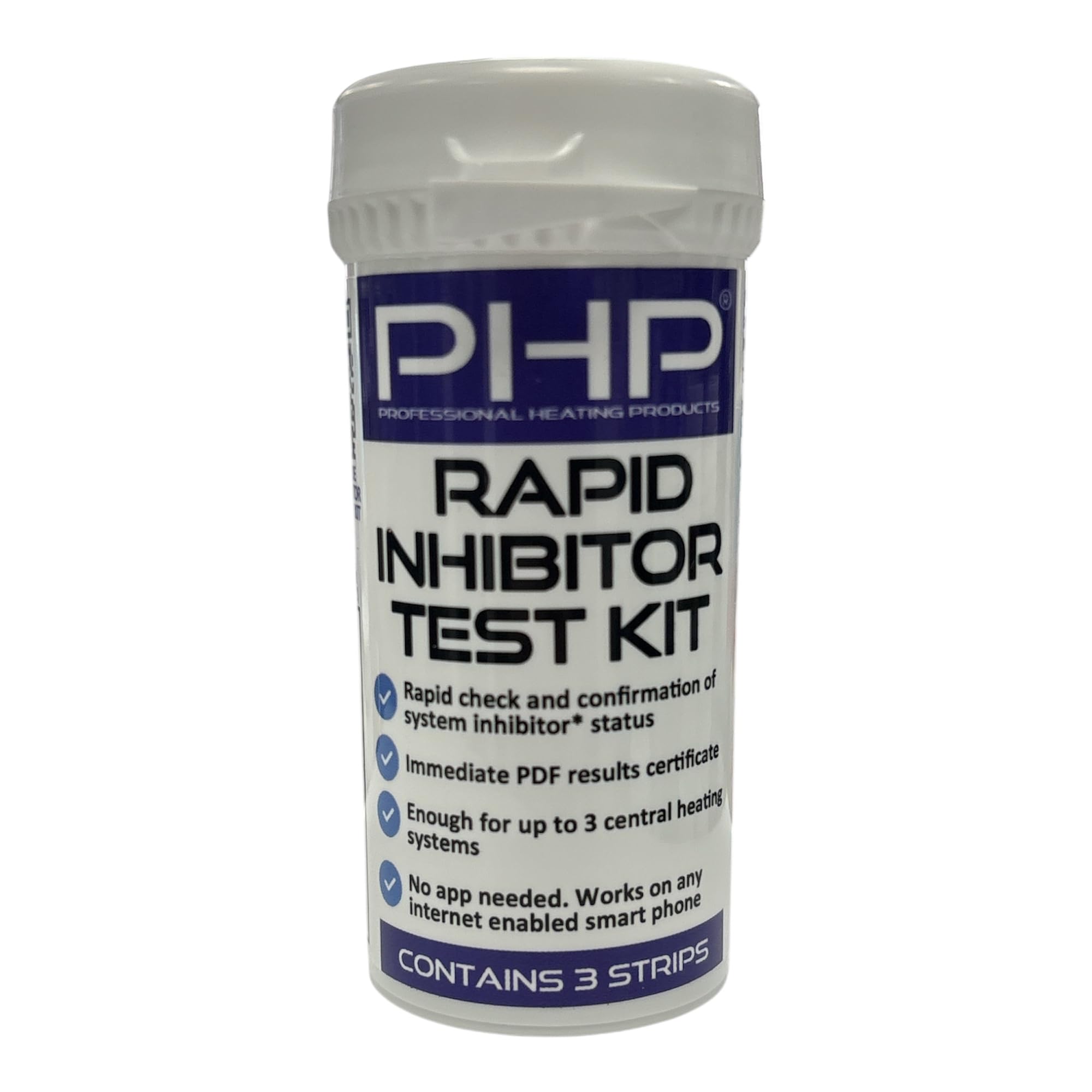 PHP Rapid Inhibitor Test Kit Strips for Central Heating & Underfloor + PDF Certificate (3)