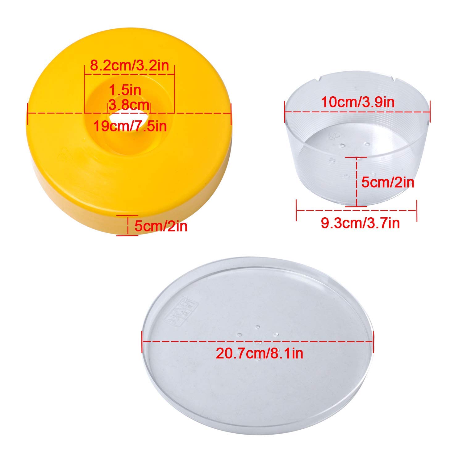 Bee Round Rapid Feeder, Beekeeping Water Feeder Beehive Drinking Bowl For Bee Keeping Equipment - Image 3