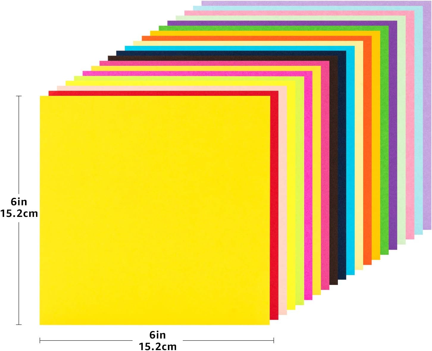 Basics Origami Paper, Assorted Colors, 500 Sheets: Office Products