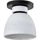 Nuvo Lighting 60/8011 Collins - 1 Light Flush Mount-8.13 Inches Tall and 7.5 Inches Wide, Finish Color: Matte Black