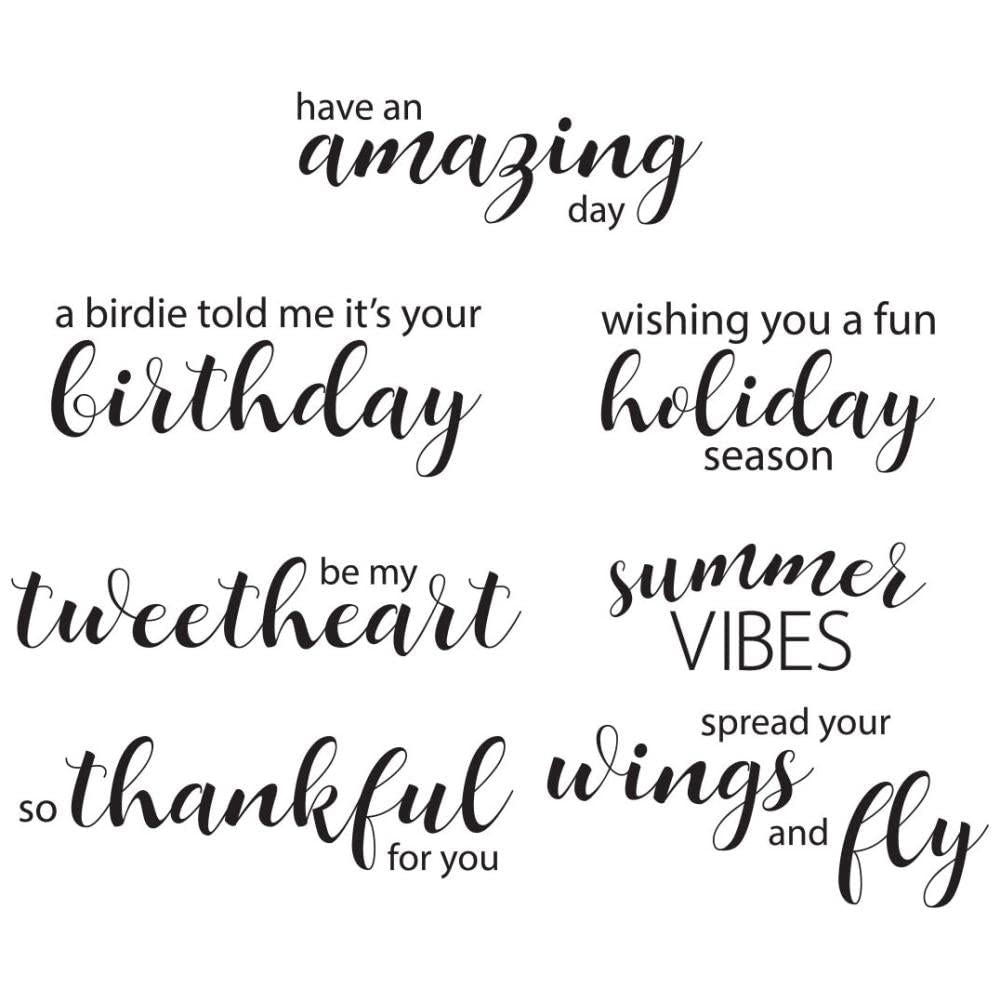 SPELLBINDERS Clear Stamps, ONE