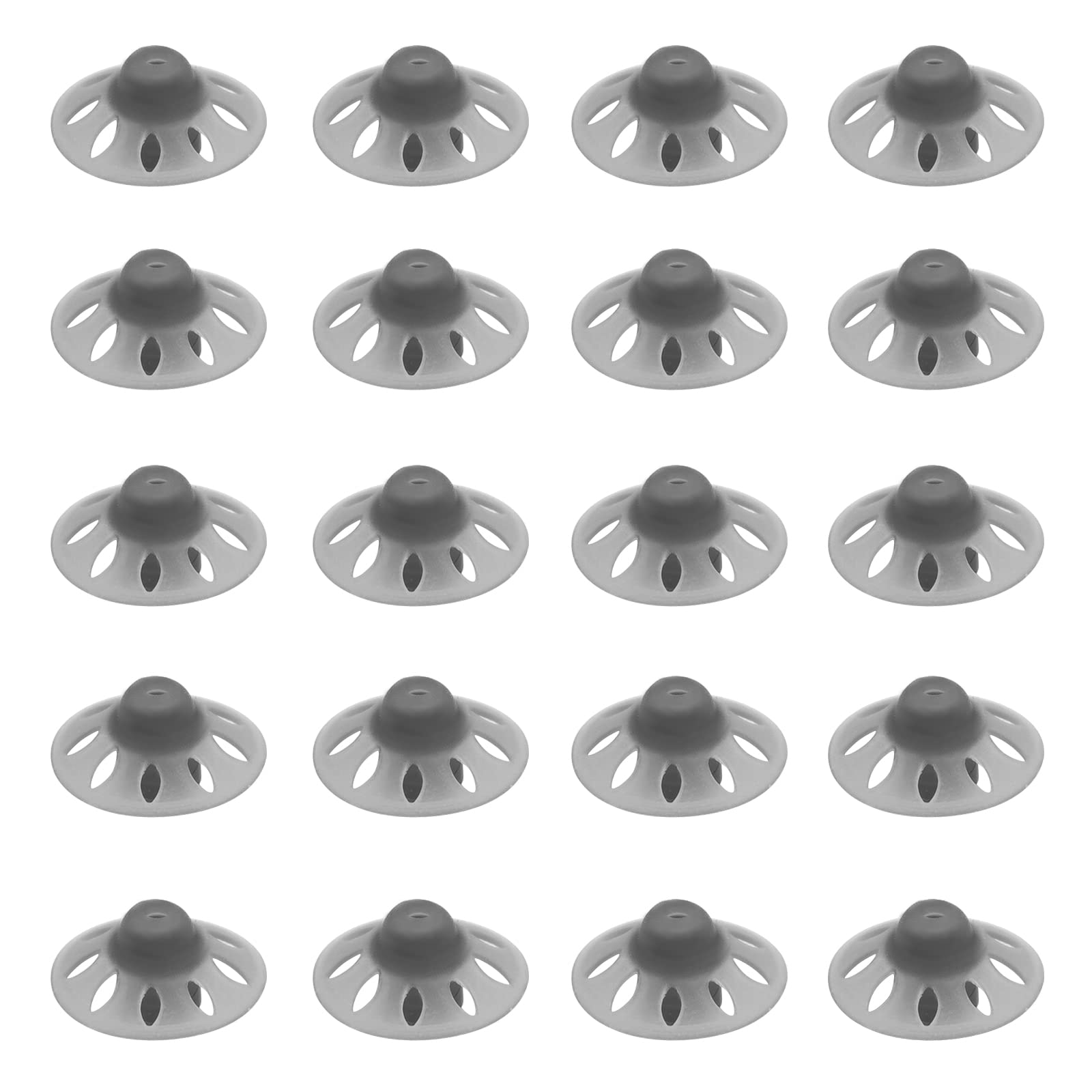 Hearing Aid Domes, 20pcs Hearing Aid Open Domes Suitable for Weople with Moderate Hearing Loss (L)