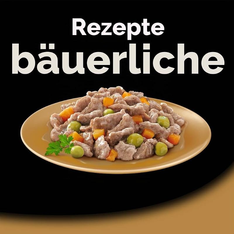 Multipack von feuchten Lebensmittelwannen in Salsa, Auswahl von Bauernrezepten (Pack 3 x 8 Tarrin x 150g)